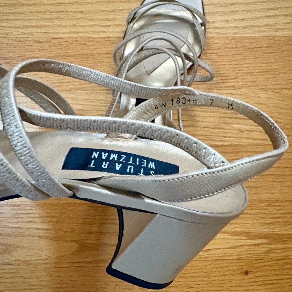 Stuart Weitzman Strappy Block Heels - Picture 5 of 5